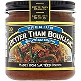 Better Than Bouillon Premium Sauteed Onion Base, Makes 38 Cups of Broth, 8 oz
