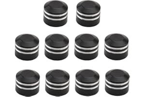 LINGDU Motorcycle Bolt Cover Engine Motor Topper Caps fit 7.5-9.5mm Bolts Aluminum for Harley Dyna Softail Sportster XL Touring Road King Trike Twin Cam (Pack of 10)