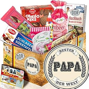 Bester Papa der Welt – Suessigkeiten Box DDR – Geschenk für Geburtstag