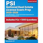 PSI National Real Estate License Exam Prep 2025-2026: Complete Review + 9 Tests and Answer Explanations for Brokers and Salespersons
