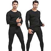 UNIQUEBLLA Long Johns Thermal Underwear Set for Men Thermal Base Layer Cold Weather Bottom Top