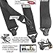 Holdup Airport Friendly/No Buzz Suspenders for Men (Black 2