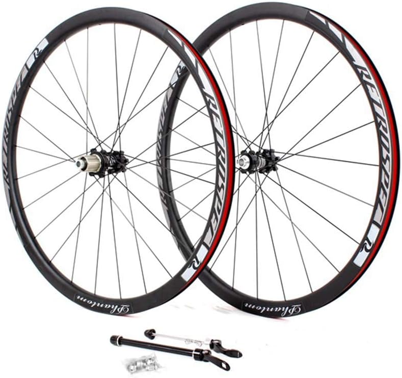 Road Bike Wheels, 29"Alloy Aluminum Wheelset, front 24 holes + rear 24 holes Lightweight