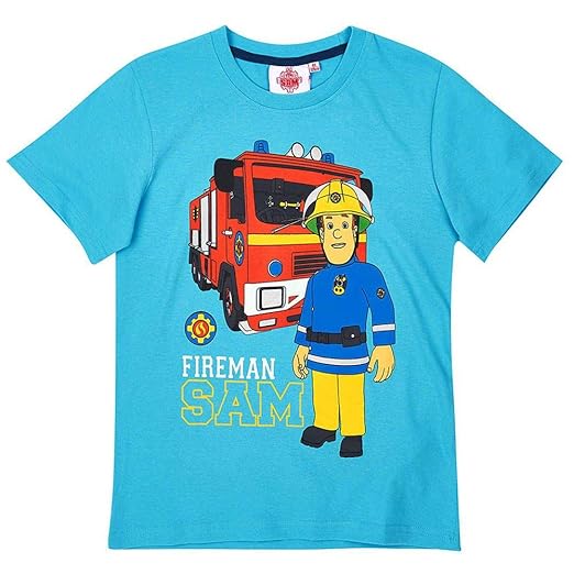 STOR S.L...... Feuerwehrmann Sam - Kinder T-Shirt - Sam im Einsatz - Größe 104-140
