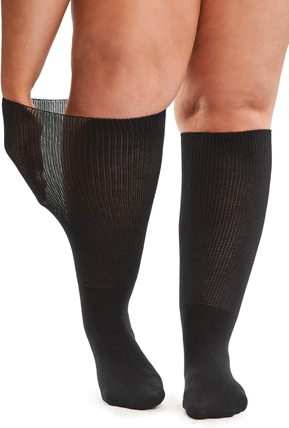 All Woman Plus Size SuperWide Winter Cotton Socks (SINGLE PAIR
