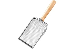 Cat Litter Scoop, Beach Mesh Shovel,Practical Beach Deep Shovel, Stainless Steel Mesh Scooper,Heavy Duty Litter Scooper, Kitt