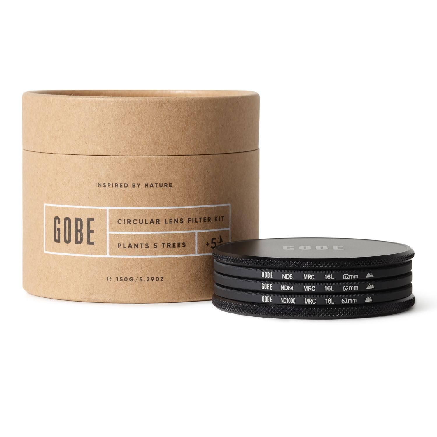 Gobe ND Filter Kit 62mm MRC 16-Layer: ND4, ND16, ND32
