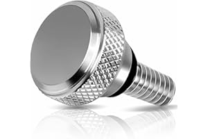 MOCODUO Stainless Rear Seat Bolt Screw, Quick Release Bolt Fender Seat Screw 1/4"-20 Thread Fits for Harley Davidson Touring Sportster Softail Dyna CVO Fatbob Electra Glide Street Glide 1996-2025 Silver
