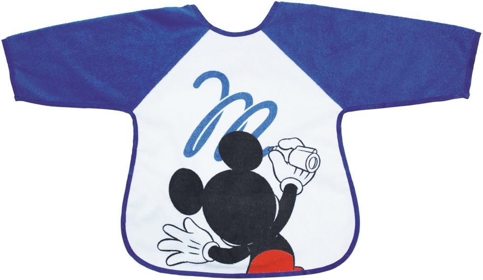 Alianzagestion Com Mickey Bavoir Tablier 2eme Age M Is For Mouse Bleu Babycalin Bebe Puericulture Le Repas De Bebe