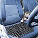 Zone Tech Double Strung Wooden Beaded Ultra Comfort Massaging Seat Cover - Classic Black Premium Quality Massaging Car Seat Cover for Stress Free All Day (1 Pack)