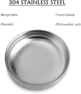 Junhonsion Cat Bowl Stainless Steel Wide Shallow Whisker Friendly 15cm view 4