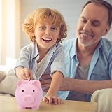 Fuyamp Cute Piggy Bank Pink Child Money Box Keepsake Nursery Decor view 6