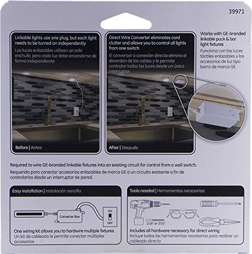 image for GE 39971 Direct Wire Converter for Linkable Light Fixtures, Junction B