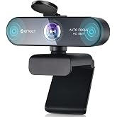 EMEET NOVA 1080P Webcam with Microphone, Auto Focus, 96&deg;View Web Camera | Dual Mics for Laptop/Desktop, Plug &amp; Play USB Streaming Computer Camera for Conference/Calling/Teaching/Gaming
