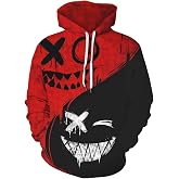 Aueoero Men's Graphic Pullover Hoodie, Men 3D Print Novelty Sweatshirt