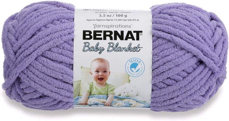 lilac baby blanket