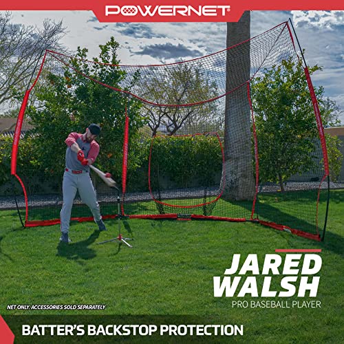 Portable Baseball Backstop Large 16 Foot Wide by 9 Foot High