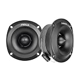 PRV AUDIO Super Tweeters for Car Audio, 3.5 Inch Bullet Tweeter Pair 240 Watts, PRV Tweeter TW350Ti-4 Slim Titanium Bullet PRO Shallow Tweeters Speakers 4 Ohm - Ultra Slim Easy to Mount