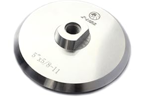 Z-LION Aluminum Backer Pad 5" inch Hook and Loop Back Holder with 5/8-11 Thread