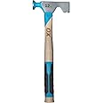 OX Tools Pro 12oz Dry Wall Hatchet Hammer Combo with TPR Grip and Nail Puller Straight Hickory Handle Milled Face Drywall Hammer Tool Hatchet Hammer OX-P088712