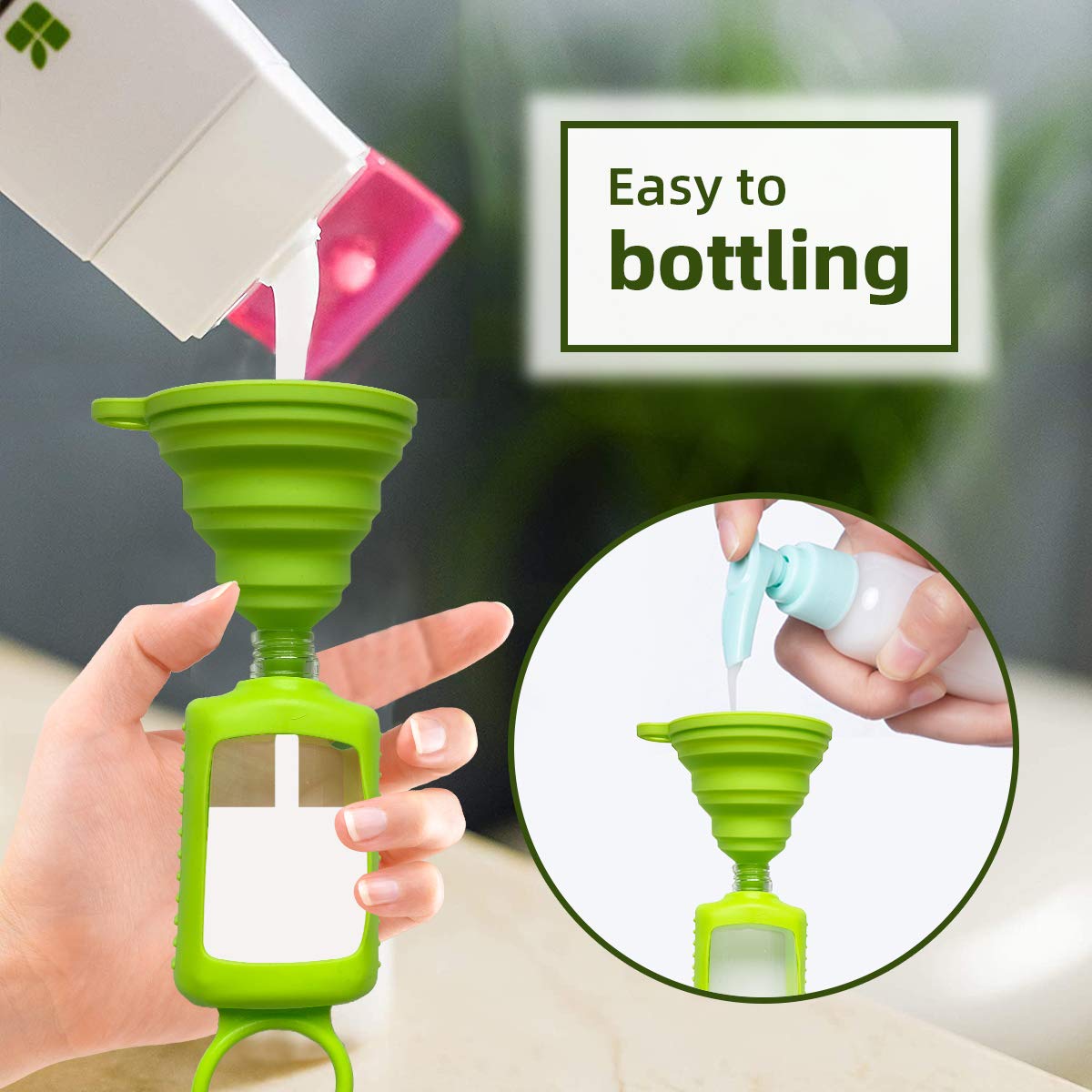 DARUNAXY 6 Pack Travel Plastic Clear Bottles with Silicone Sleeve Transparent Special Multi-function Empty Squeeze Containers Flip Cap TSA Approved, Random Color (60ml/2oz) : Beauty