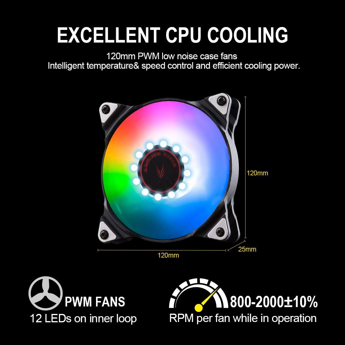 GOLDEN FIELD SF120 RGB AllinOne Liquid CPU Cooler With 120mm Radiator