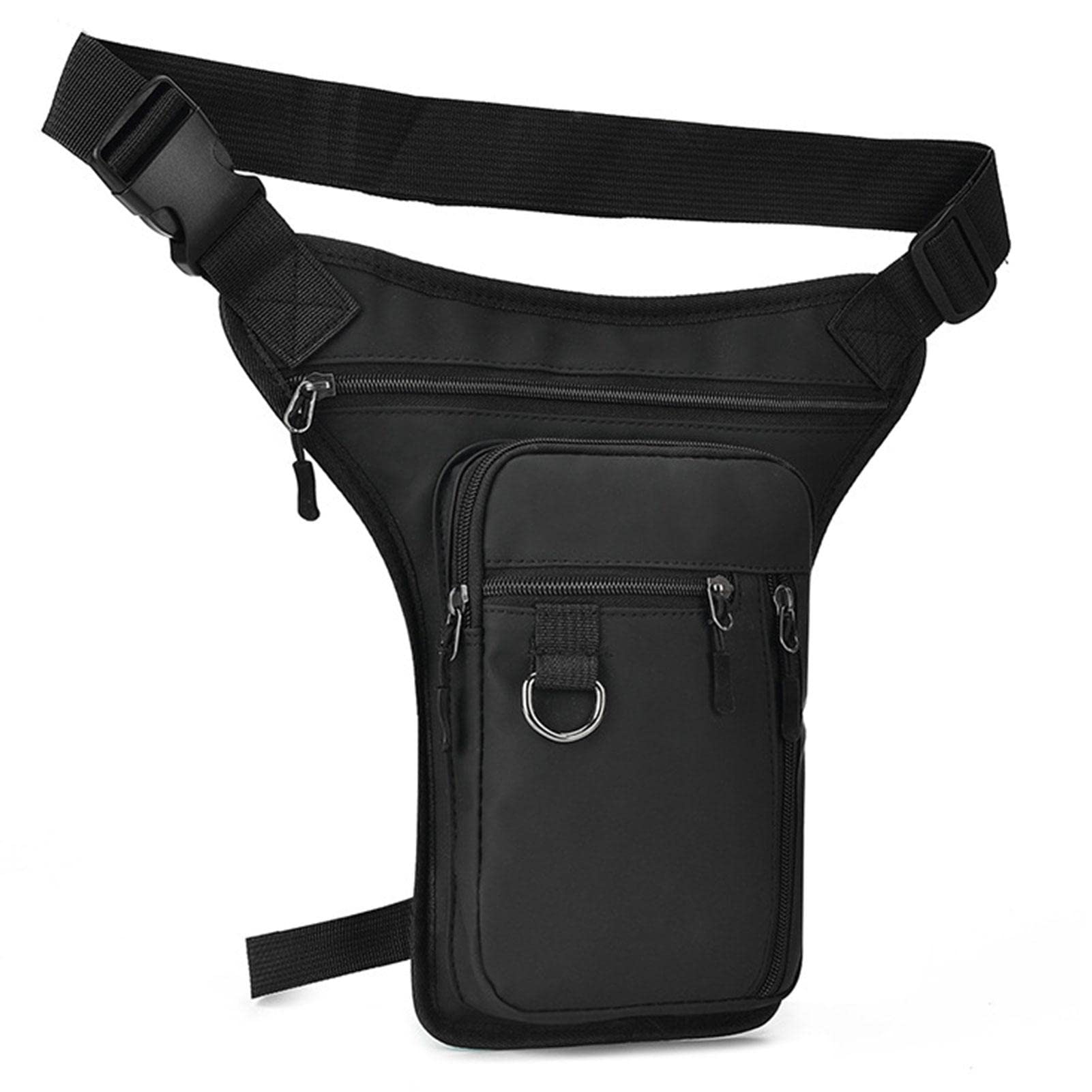 Generic Leg Bag - Drop Leg Belt Bags for Men Women - Shoulder Bag for Motorcycle Riding for Outdoor Riding, Travel, Hiking, Black, 1, Fashionable