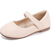 PANDANINJIA Girls Dress Shoes Toddler Flower Girl Kids Mary Jane Shoes Ballet Flats School Wedding Party Church Girls Shoes