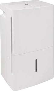 GE ADEL35LZ-GE 35 Pint Energy Star Dehumidifier with Digital Controls for Very Damp Rooms, White