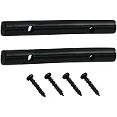 Seimneire 2 PCS Black Guitar String Retainer Bar 45MM | Metal String Tension Bars