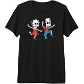 The Simpsons Lisa &amp; Bart Spooky Skeletons Halloween Premium Tri-blend T-Shirt