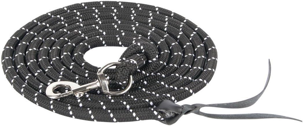 Lead Rope Anbin Destrick Western Rope/Work Ground Work Rope 4 m Black/White