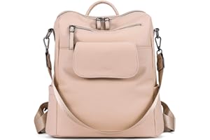 CLUCI Leather Backpack Purse for Women, Large Fashion Convertible Anti-theft, Travel Backpack Purses