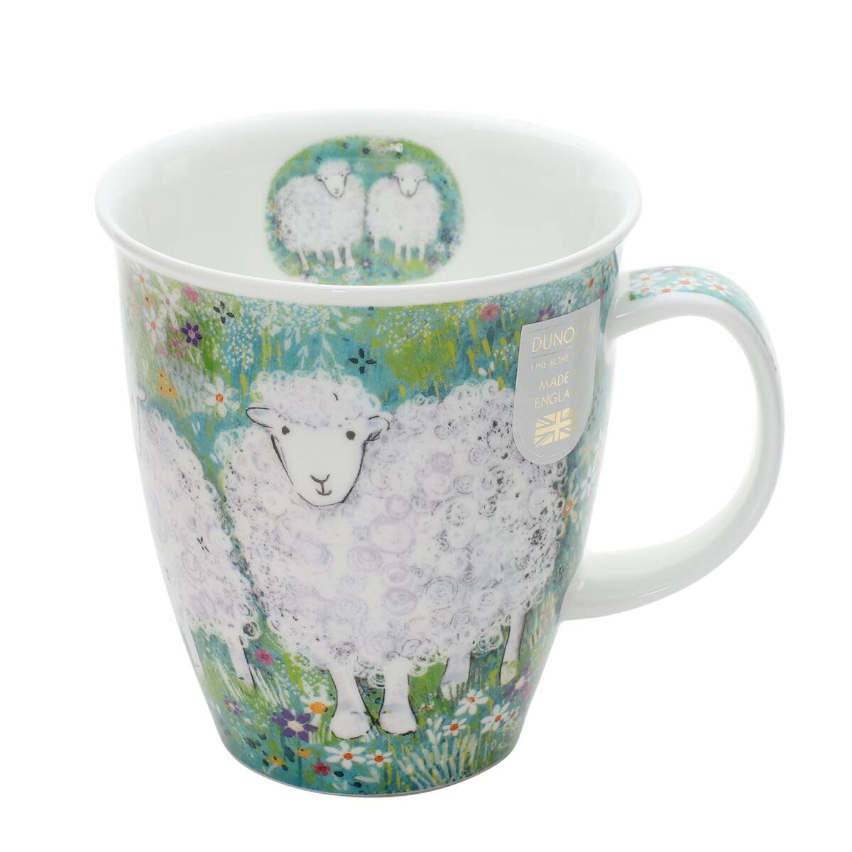 Dunoon Nevis Shape 0.48l Bone China Mug - Baaabara Sheep Animal Print