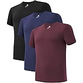 DAVID ARCHY Men's Bamboo Rayon Moisture-Wicking V-Neck Undershirt 3 or 5 Pack
