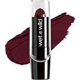 wet n wild Silk Finish Lipstick, Hydrating Rich Buildable Lip Color, Formulated with Vitamins A,E, &amp; Macadamia for Ultimate Hydration, Cruelty-Free &amp; Vegan - Black Orchid