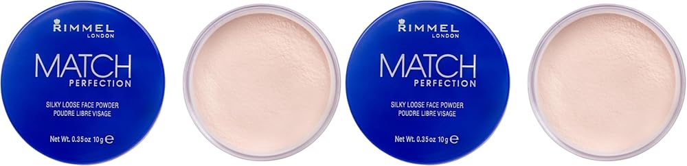 Rimmel London Match Perfection Silky Loose Face Powder 10 g Pack of 2