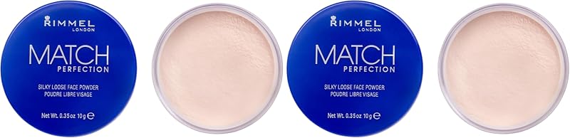 Rimmel London Match Perfection Silky Loose Face Powder 10 g Pack of 2