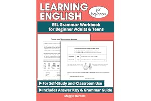 Learning English for Beginners: ESL Grammar Workbook for Beginner Adults & Teens