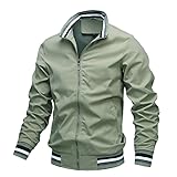sandbank Mens Bomber Jacket Lightweight Slim Fit