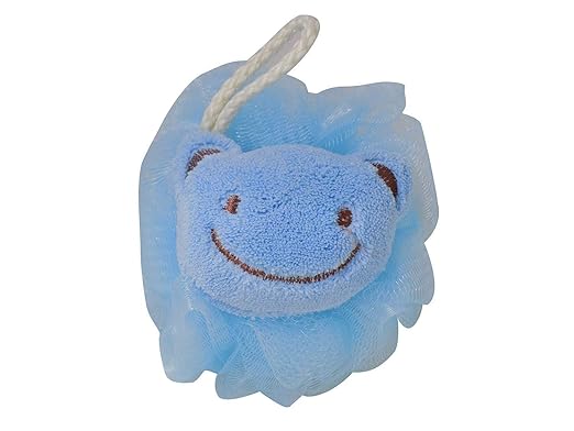 Glan Baby Baby Bath Sponge For New Born Babies, Blue Color, Pack Of 1