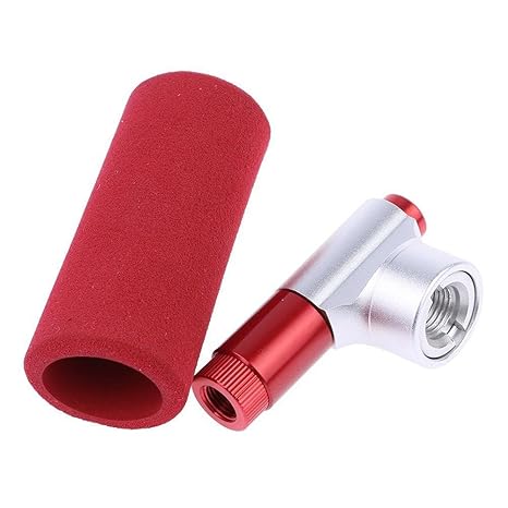 HXHON CO2-Fahrradpumpe, für Rennräder oder Mountainbikes. Kompatibel mit Presta- und Schrader-Ventilen