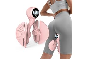 VATHERY Thigh Master Thigh Exerciser, Kegel Exerciser for Pelvic Floor Muscle, Inner Thigh Exerciser for Butt, Arm, Leg Workout, 4 Levels Adjustable Resistance, Exercise Equipment with Counter Rechargeable