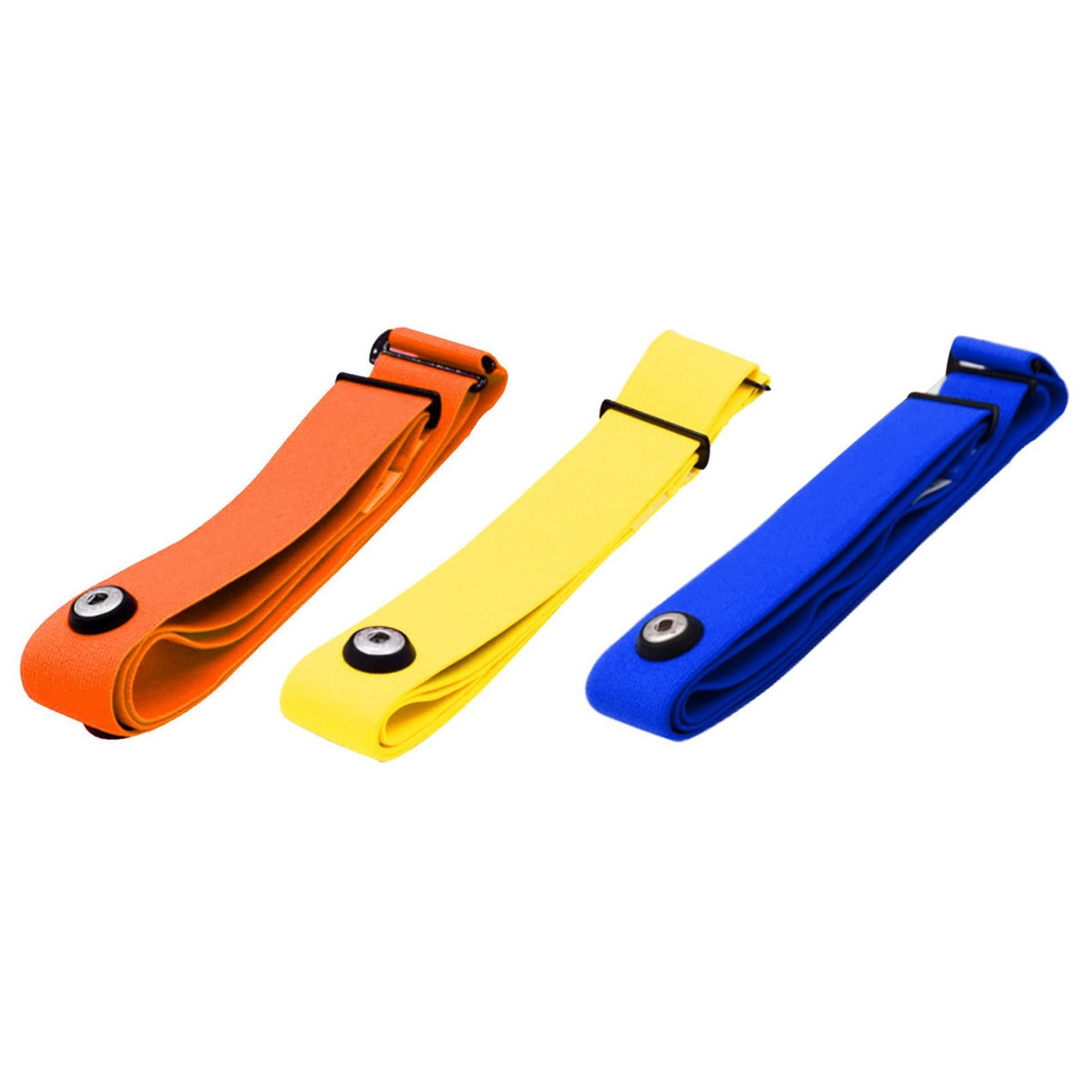 Lrtzizy 3Pcs for Heart Rate Chest Strap Adjustable Elastic Strap for Sports Wireless Monitor Rate Belt C