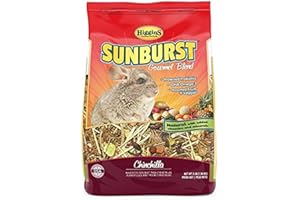 Higgins 466034 Sunburst Gourmet Chinchilla Food Mix 3 Lb (1 Pack), One Size