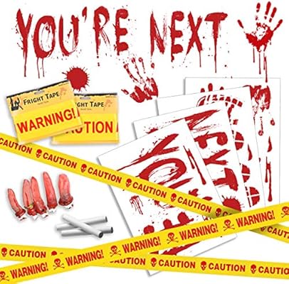 Pawliss Halloween Crime Scene Party Decorations 14 Pack Kit