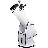 Sky-Watcher Classic 200 Dobsonian 8-inch Telescope &ndash; Solid-Tube &ndash; Simple, Traditional Design &ndash; Easy to Use, Perfect for Beginners, White (S11610)