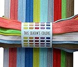 This Season's Colors Spring Fold Over Elastic, FOE (10 Yards: 1 Yard of Each Color, Spring/Summer 2016)