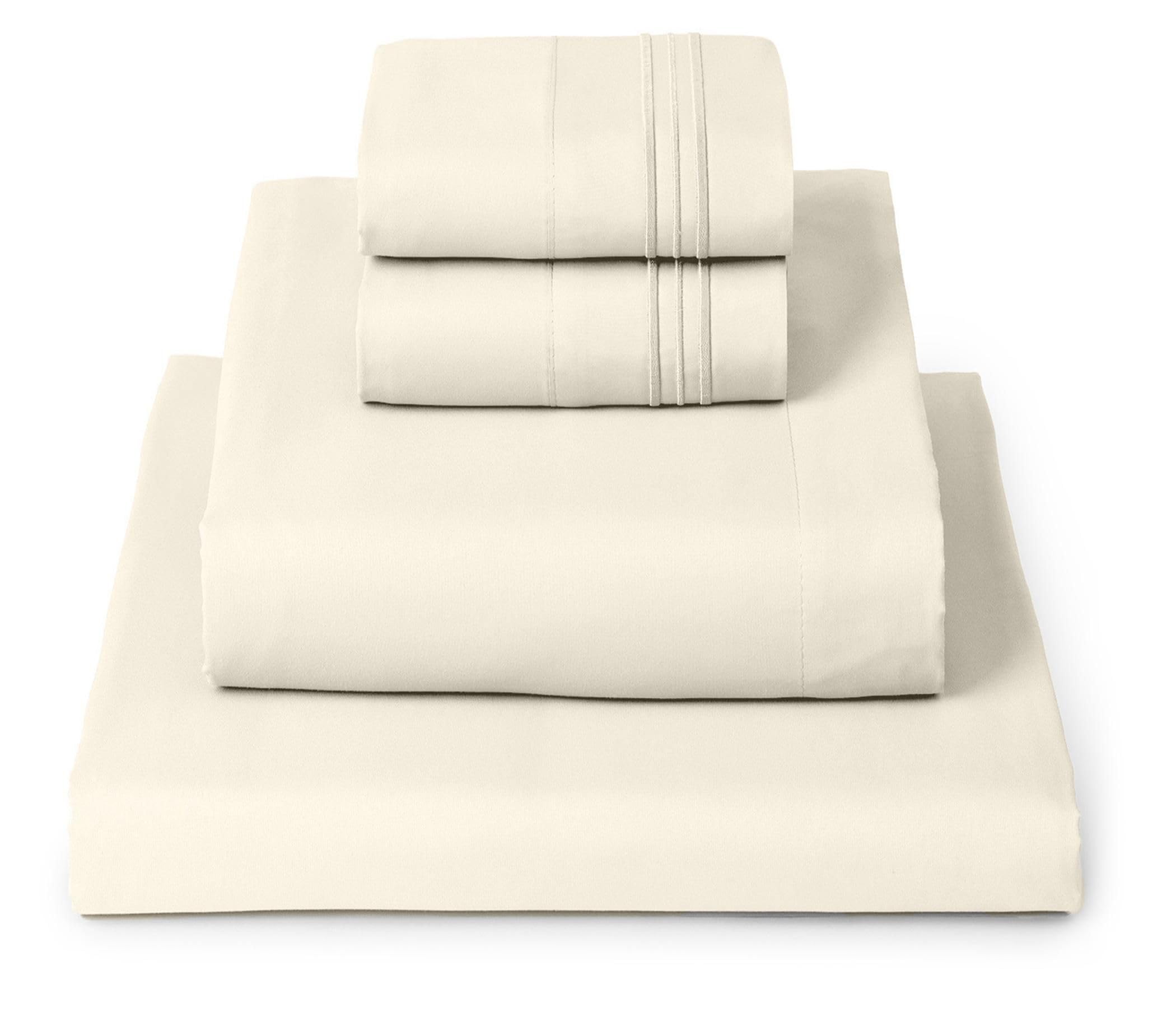 Mellanni Iconic 4-Piece Sheet Set (California King, Golden Ivory)