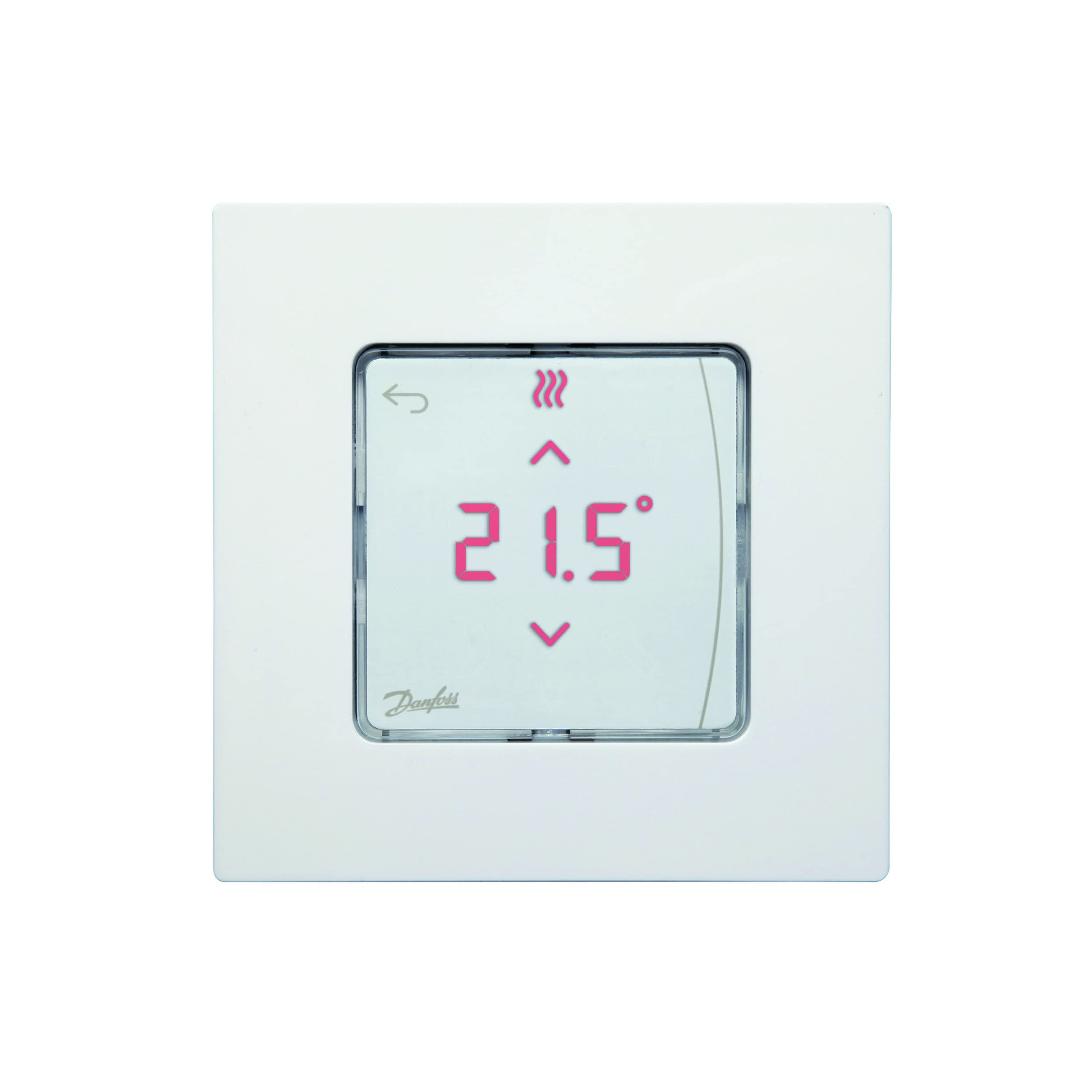 Danfoss Icon 088U1010, room thermostat with display, 230.0 V, flush-mounted EU + rest of the world, white, 1 piece